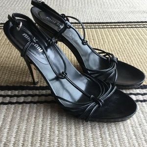 Prada Miu Miu T strap sandals 39